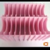 PINK TWIN WALL PLASTIC PP CORRUGATED CLAPBOARD