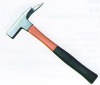 Roofing hammer with wooden handle fiberglass handle steel handle