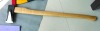 axe with wooden handle