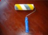 blue lastic handle tricolor strip paint rooler brush