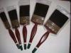 china black boiled soft bristle paint brushes with wooden handle