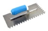double color handle plastering trowel with teeth
