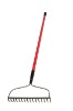 fibreglass handle welded bow rake(16T)