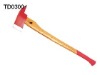 fire axe with wooden handle